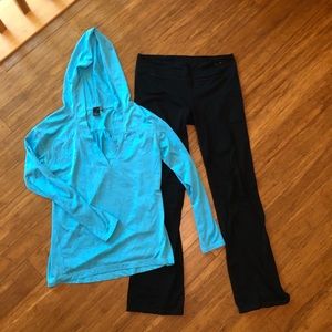 Large Zella top + Gap Yoga pants